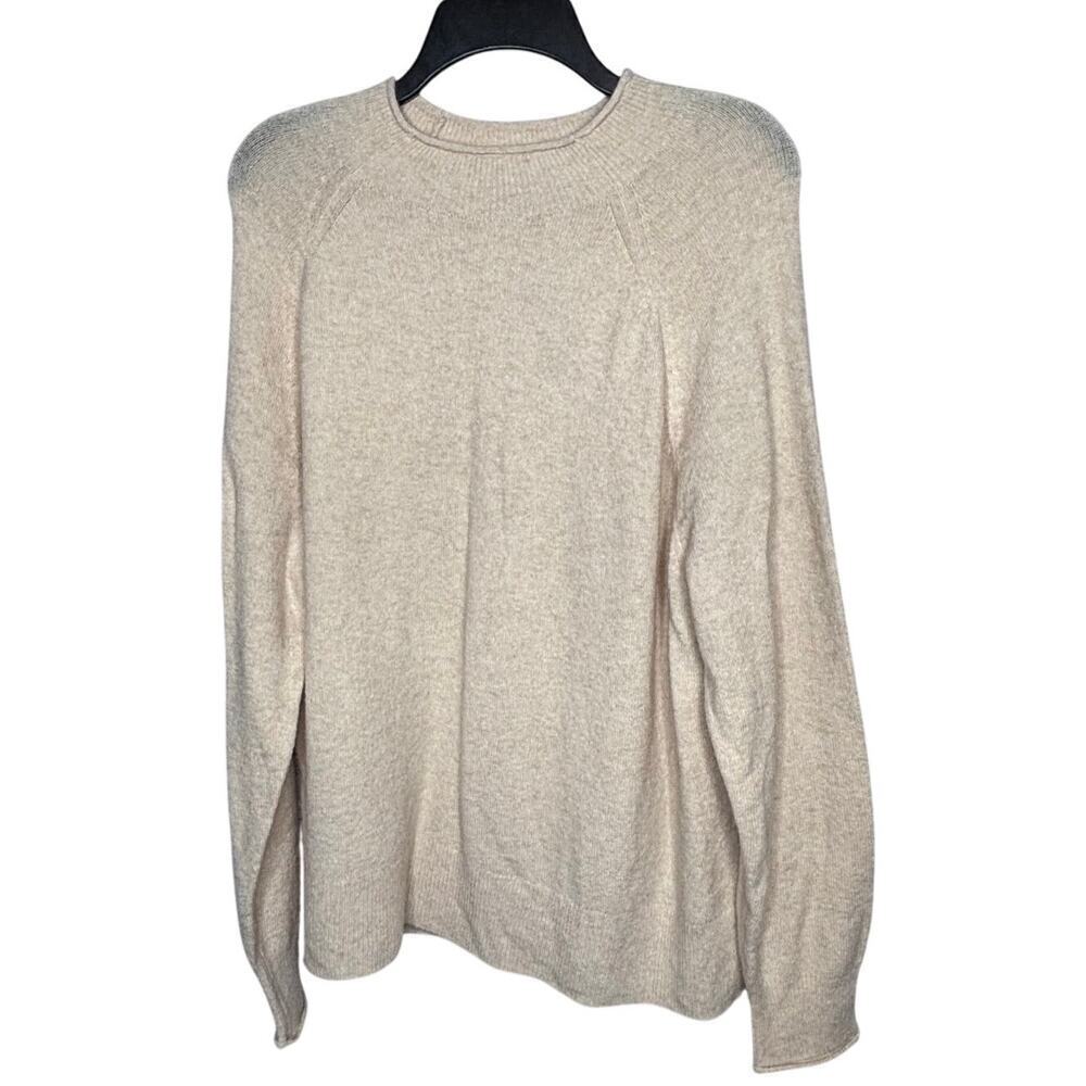 J. Crew Cream Crew Neck Alpaca Wool Cozy Soft Quiet Luxury Sweater New Size XL